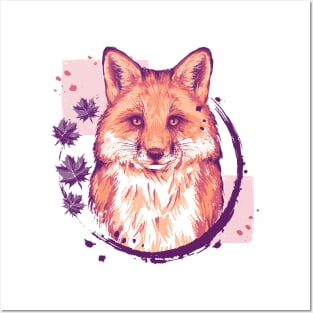 Fox Painting Posters and Art